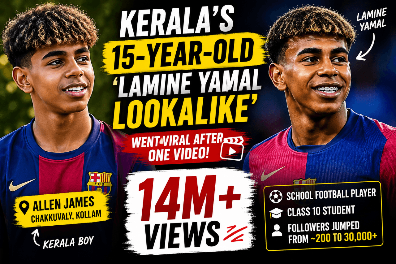 Kerala’s 15-Year-Old ‘Lamine Yamal Lookalike’ Went Viral With 14 Million Views