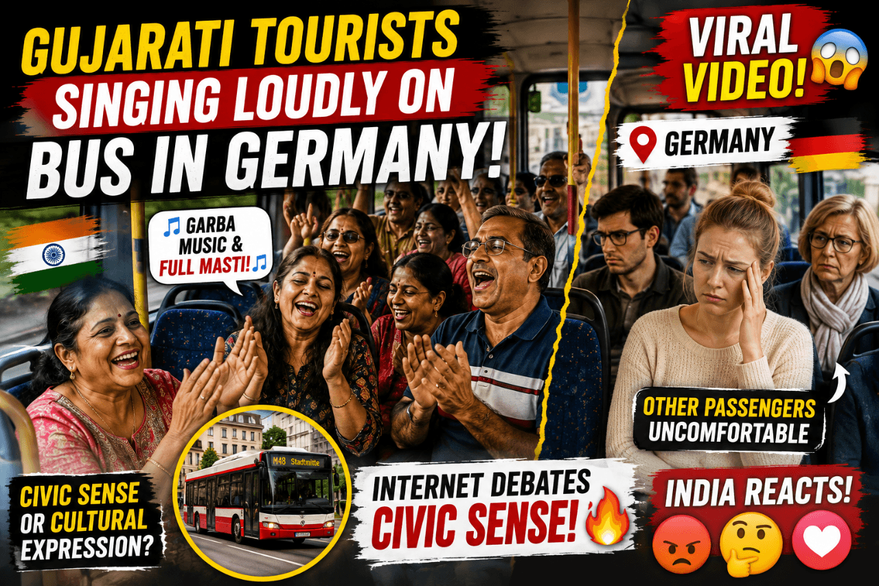 Gujarati Tourists Singing Loudly on a Bus in Germany Go Viral — Internet Debates ‘Civic Sense’